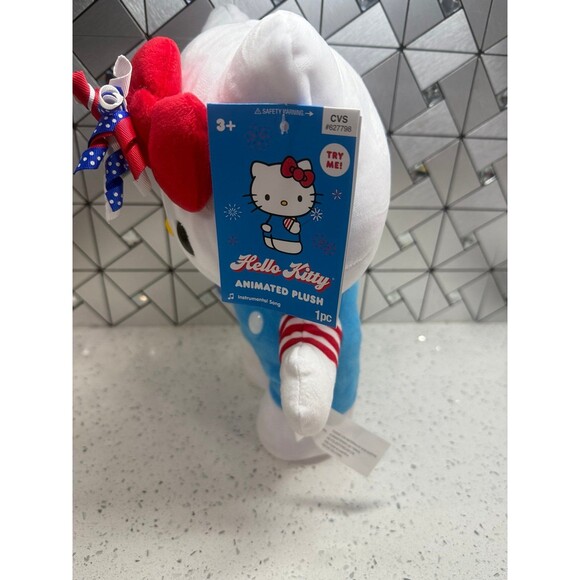Hello Kitty, 4th of July Side Stepper Plush CVS Exclusive American Flag - Picture 6 of 10